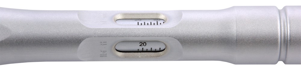 Carbon CTWABD-3-120 Ключ динамометрический алюминиевый со сквозным приводом, 1/2"DR, 20-120 Нм, погрешность пр.+/-3% CTWABD-3-120