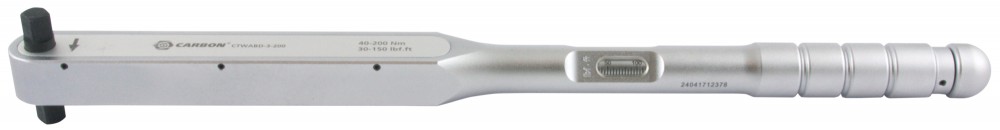 Carbon CTWABD-3-200 Ключ динамометрический алюминиевый со сквозным приводом, 1/2"DR, 40-200 Нм, погрешность пр.+/-3% CTWABD-3-200