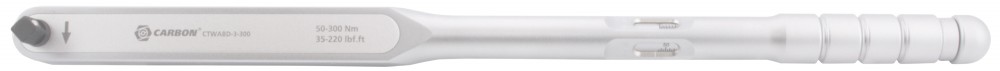 Carbon CTWABD-3-300 Ключ динамометрический алюминиевый со сквозным приводом, 1/2"DR, 50-300 Нм, погрешность пр.+/-3% CTWABD-3-300