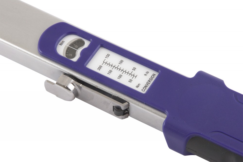 Carbon CTWSBP-3-200 Ключ динамометрический беспружинный со сквозным приводом, 1/2"DR, 40-200 Нм, погрешность пр.+/-4% CTWSBP-3-200