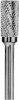 Carbon CRUBSA03061351-2 Борфреза твердосплавная цилиндрическая, тип А, 6 мм, двойная насечка, хвостовик 3 мм, в боксе CRUBSA03061351-2