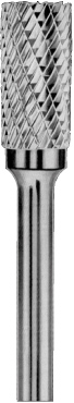 Carbon CRUBSA06122570-2 Борфреза твердосплавная цилиндрическая, тип А, 12 мм, двойная насечка, хвостовик 6 мм, в боксе CRUBSA06122570-2