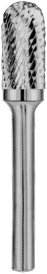 Carbon CRUBSC03061351-2 Борфреза твердосплавная цилиндрическая с радиусным торцом, тип C, 6 мм, двойная насечка, хвостовик 3 мм, в боксе CRUBSC03061351-2