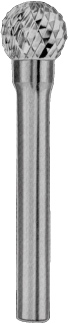 Carbon CRUBSD03060543-2 Борфреза твердосплавная сферическая, тип D, 6 мм, двойная насечка, хвостовик 3 мм, в боксе CRUBSD03060543-2