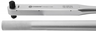 Carbon CTWABD-4-1000 Ключ динамометрический алюминиевый со сквозным приводом, 3/4"DR, 200-1000 Нм, погрешность пр.+/-3% CTWABD-4-1000