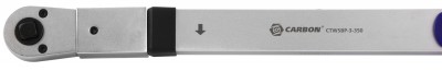 Carbon CTWSBP-3-350 Ключ динамометрический беспружинный со сквозным приводом, 1/2"DR, 70-350 Нм, погрешность пр.+/-4% CTWSBP-3-350